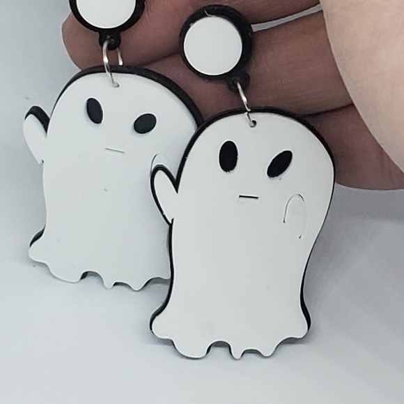 Funky Lobe Jewelry - 3/$20 Ghost Acrylic Drop Earrings